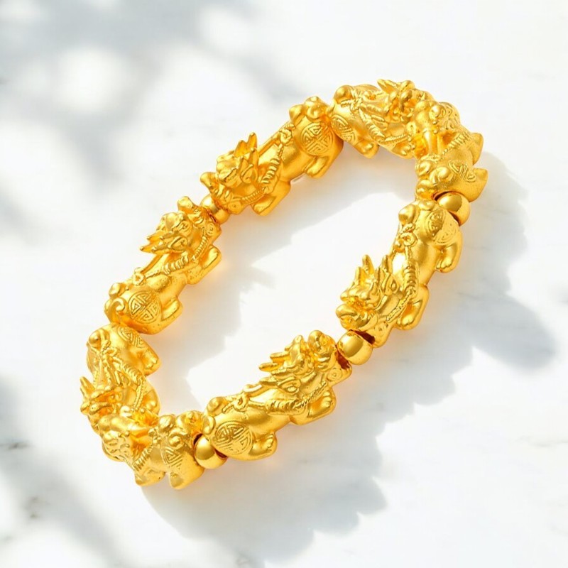 Pixiu Bracelet - Gold Dorje