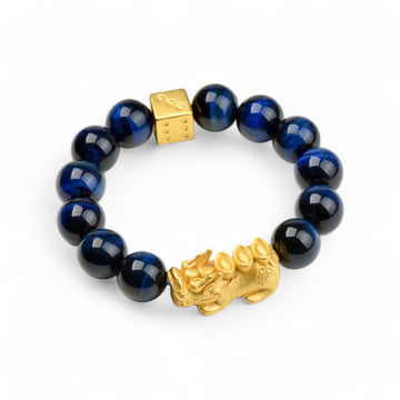 Tiger Eye Beads Pixiu Bracelet - Winner Luck