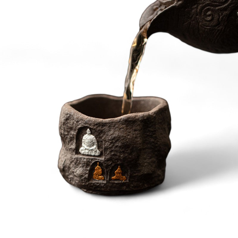 Earthware Buddha Teacup DunHuang