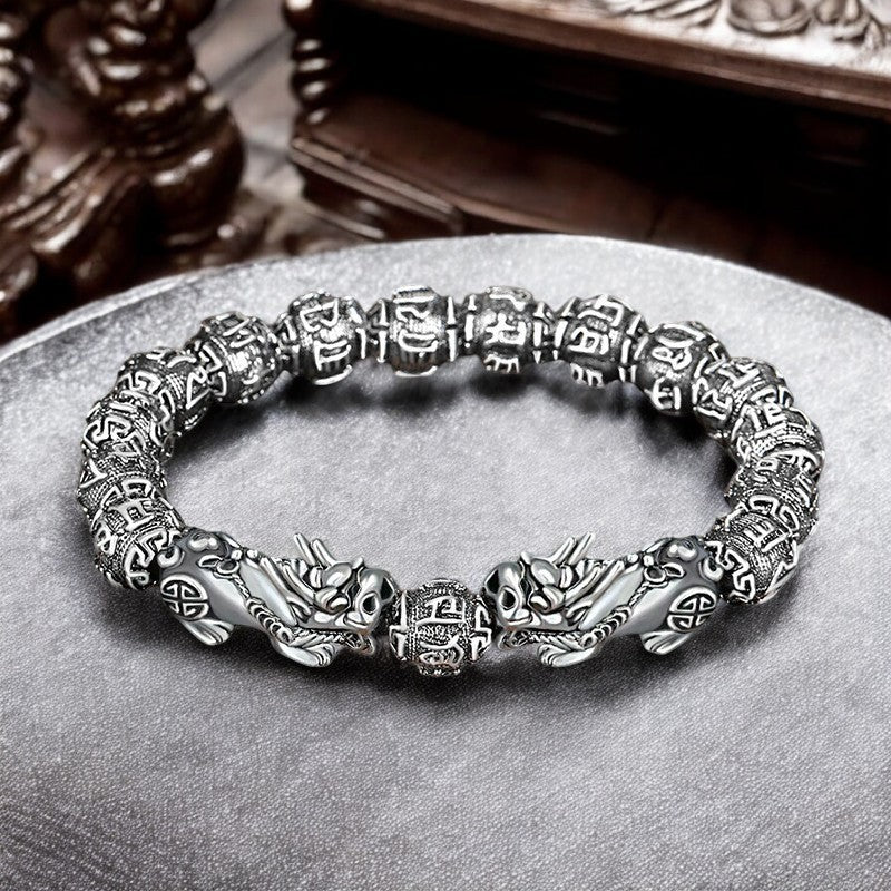 Pixiu Bracelet - Silver Twins