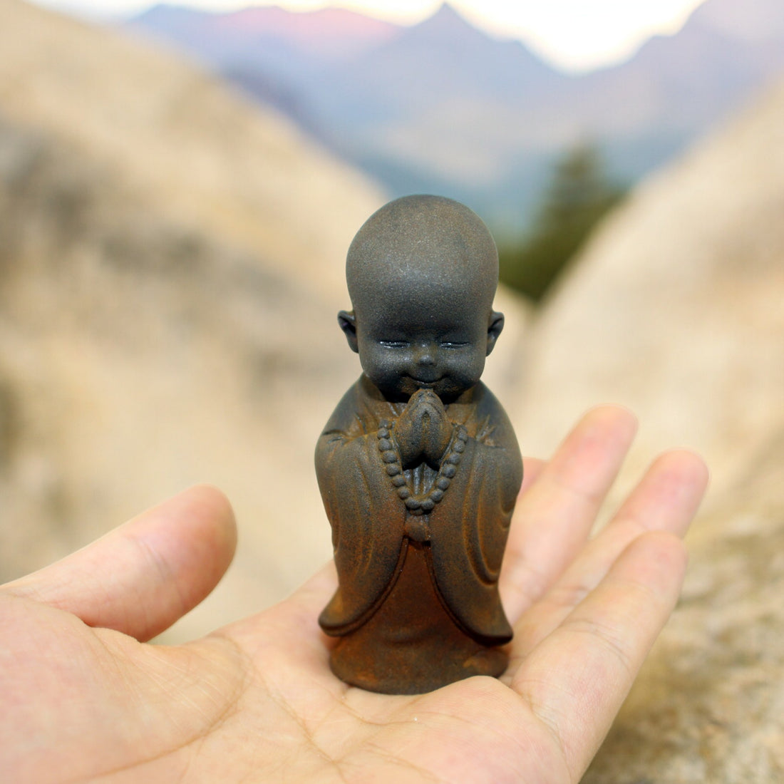 Cute Monk Iron Statue - Ikkyu