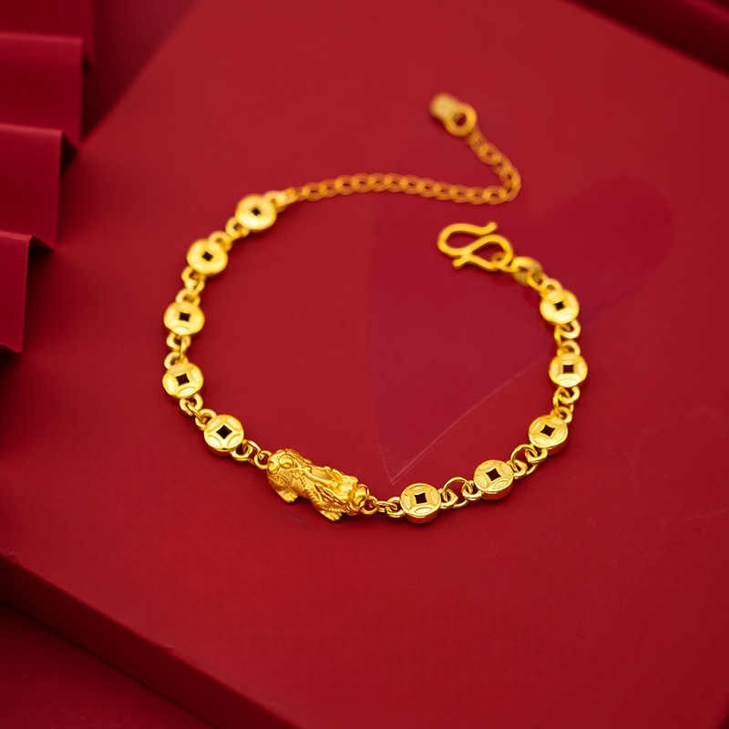 Golden Plated Pixiu Bracelet - Fulok