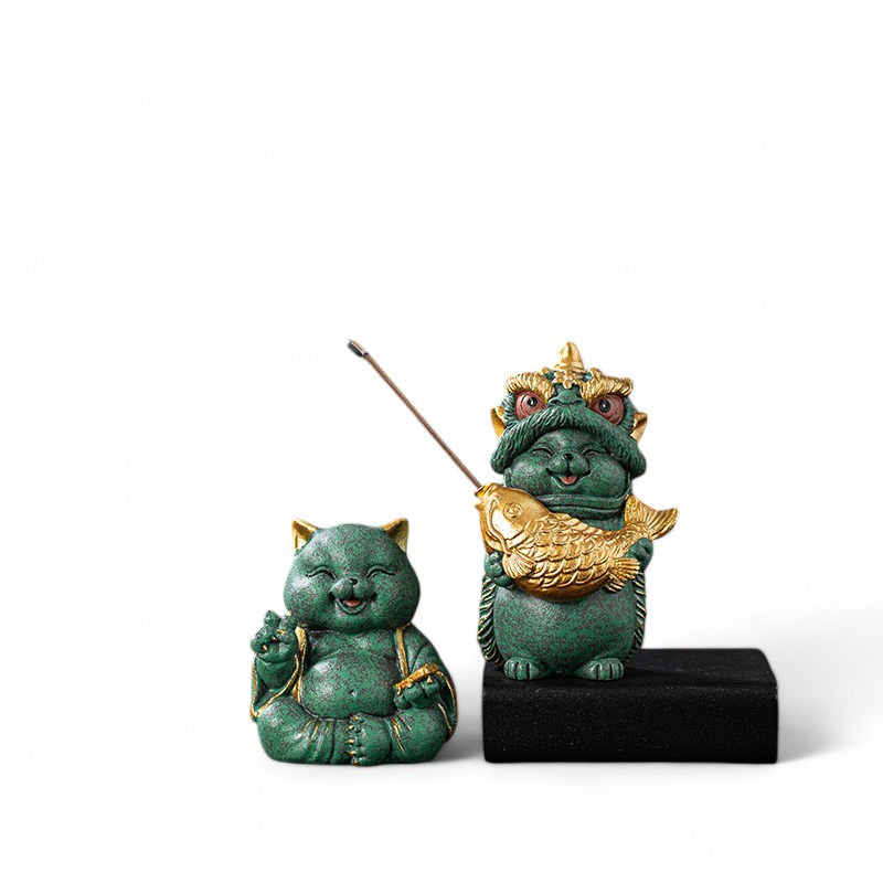 Incense Holder - Fortune Cat