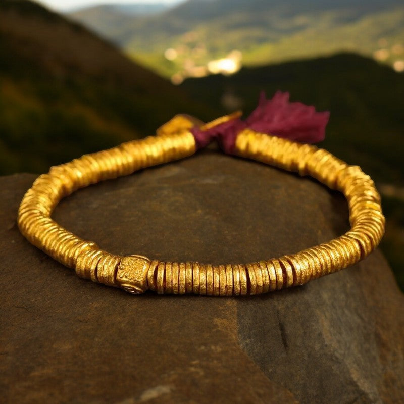 Gold-plated Tibetan bracelet