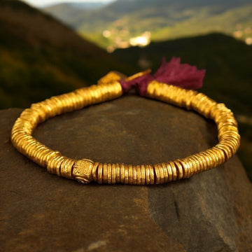 Gold-plated Tibetan bracelet