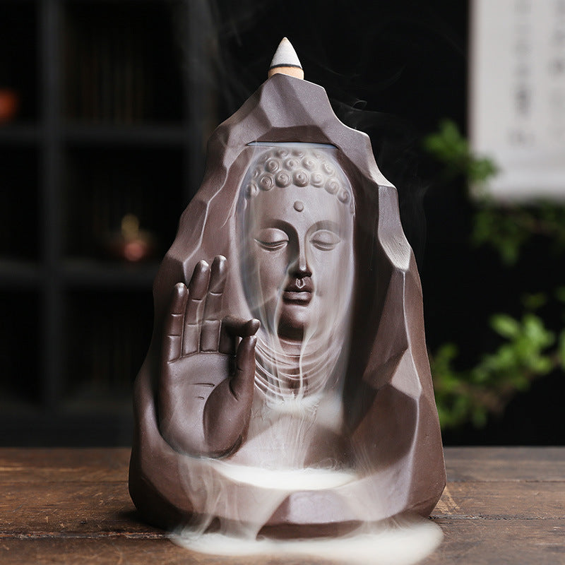 Backflow Incense Burner - Buddha Mountain