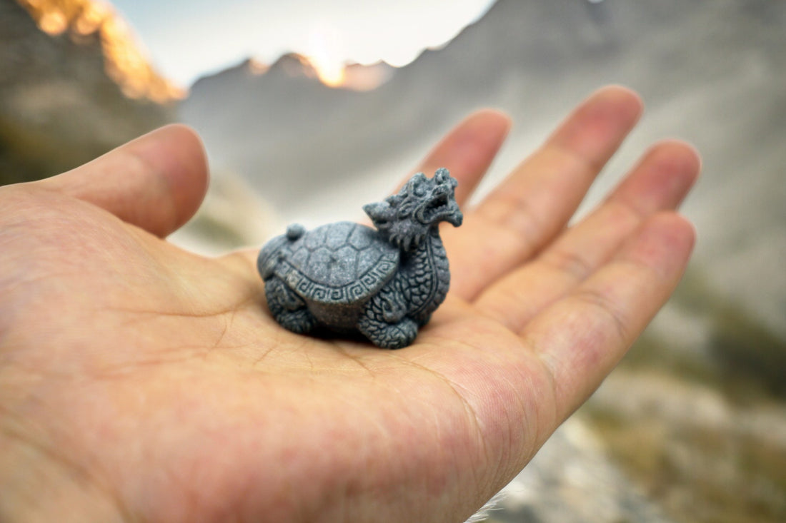 Mini Stone Turtle Figurine