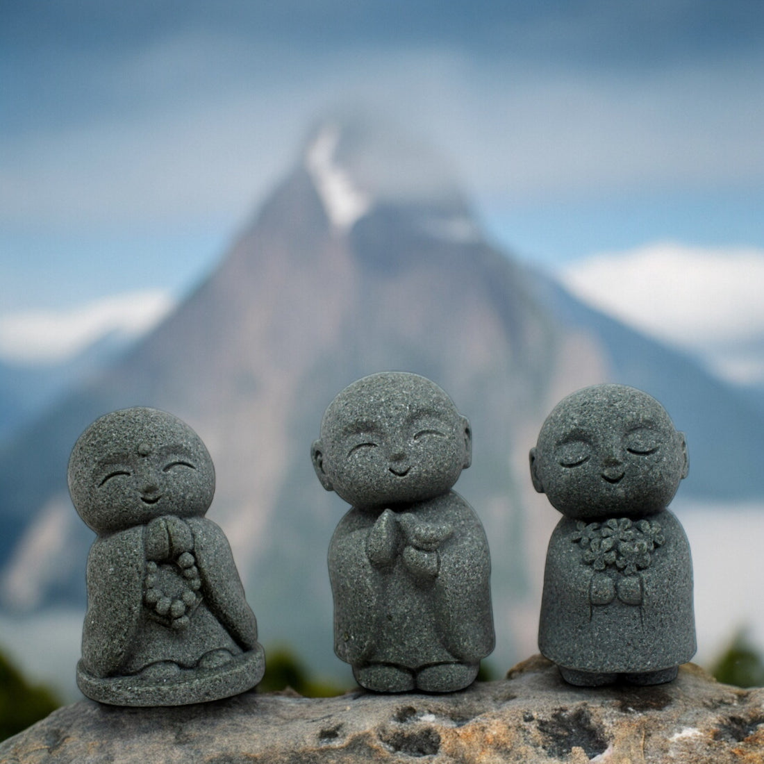 Cute Jizo Stone Statue - Nara