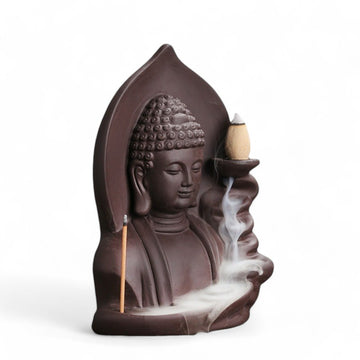 Backflow Incense Burner - Buddha Meditation