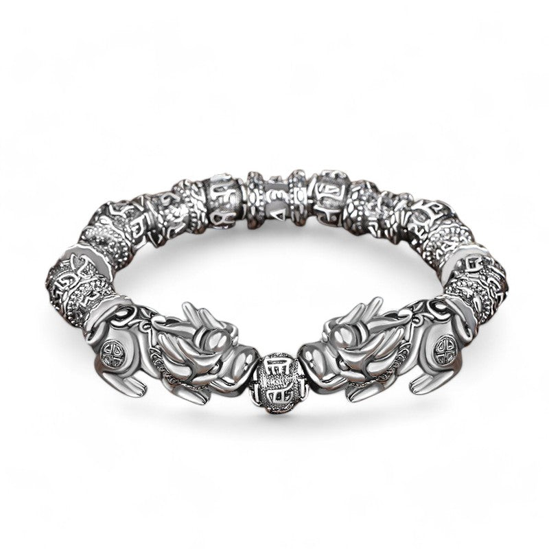 Pixiu Bracelet - Silver Twins