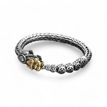 Silver Pixiu Bracelet - Dragon Fortune