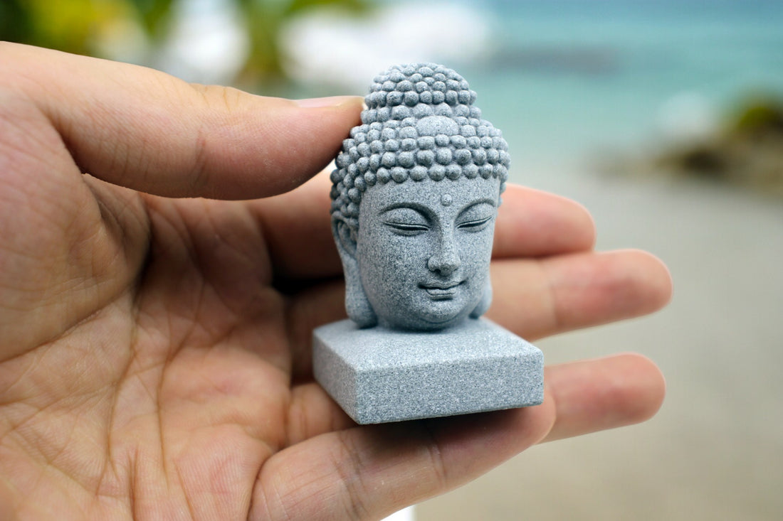 Mini Buddha Head Statue