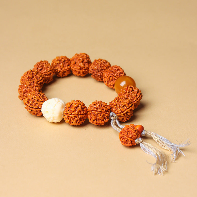 Rudraksha Beads Bracelet - Wealth Pixiu