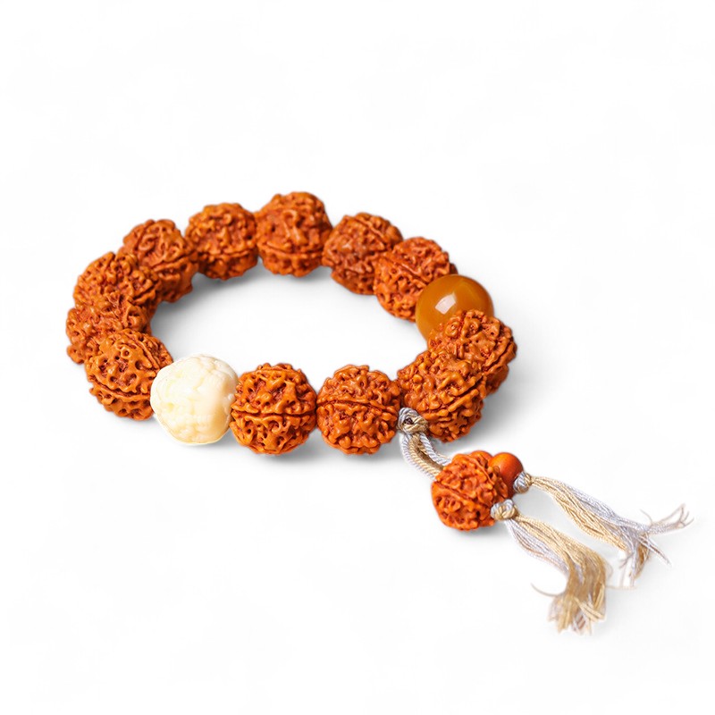 Rudraksha Beads Bracelet - Wealth Pixiu