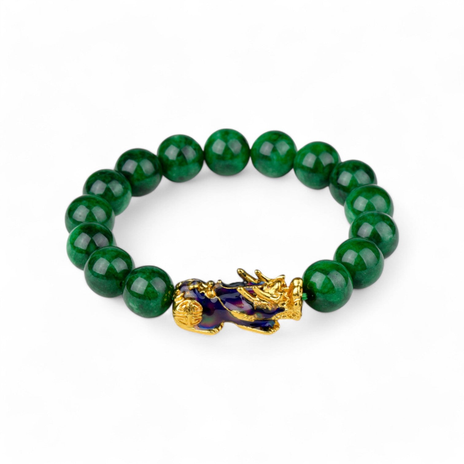 Jade Pixiu Bracelet - Green Luck