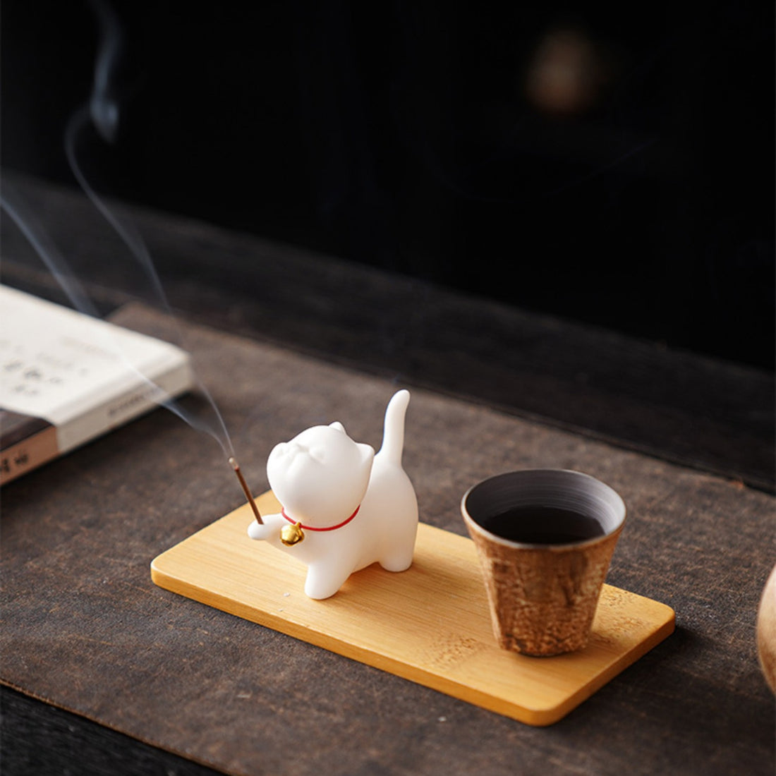 Incense Holder - Cute Neko Cat