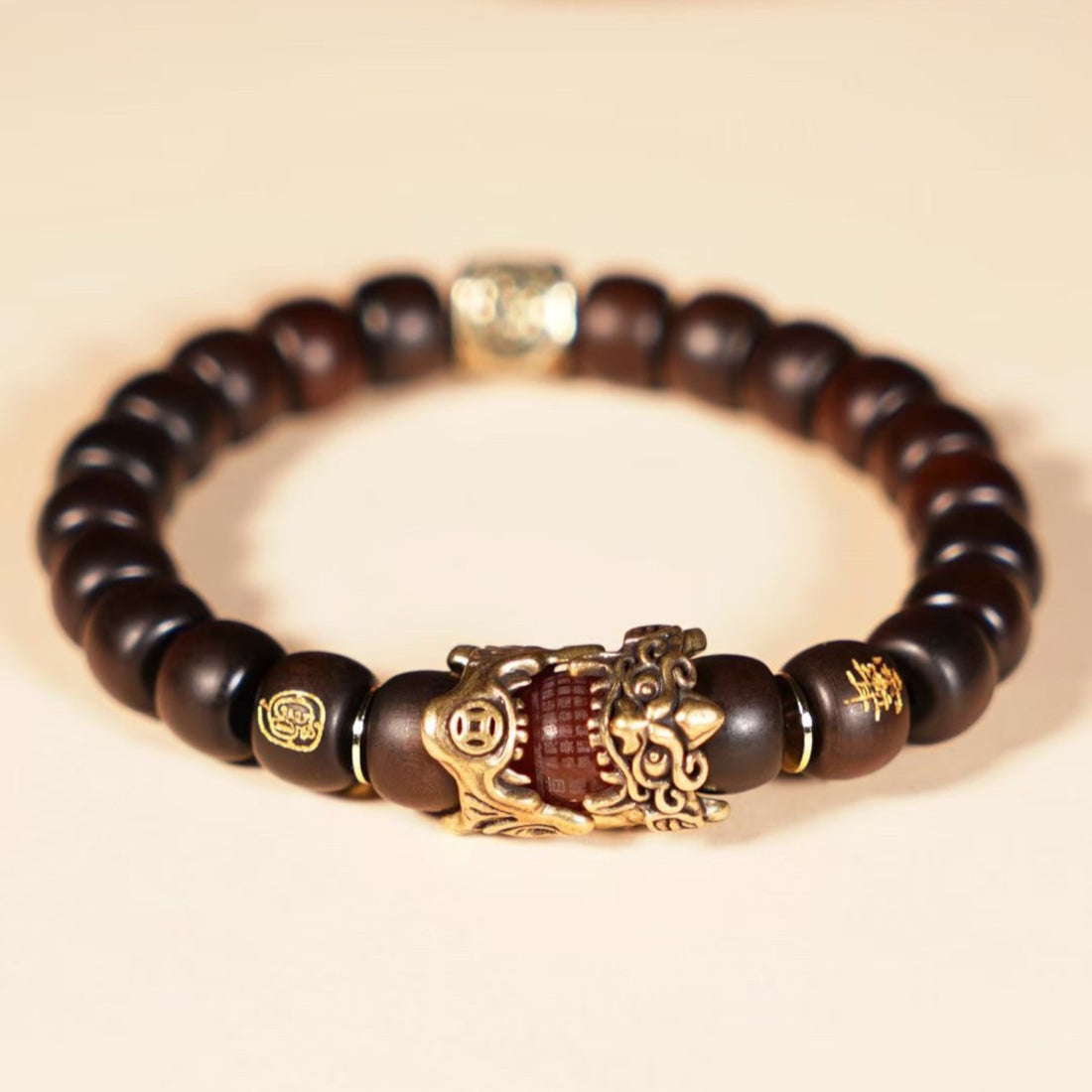 Peach Wood Pixiu Bracelet - Taoism