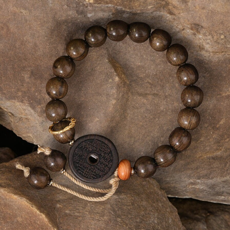 Sandalwood Beaded Wealth Bracelet