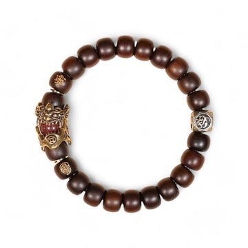 Peach Wood Pixiu Bracelet - Taoism